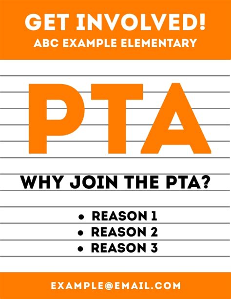 PTA Membership Flyer Template 4