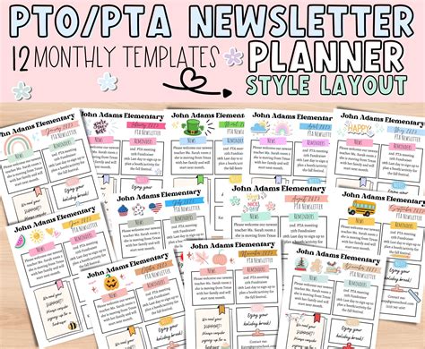 PTA Newsletter Template 10