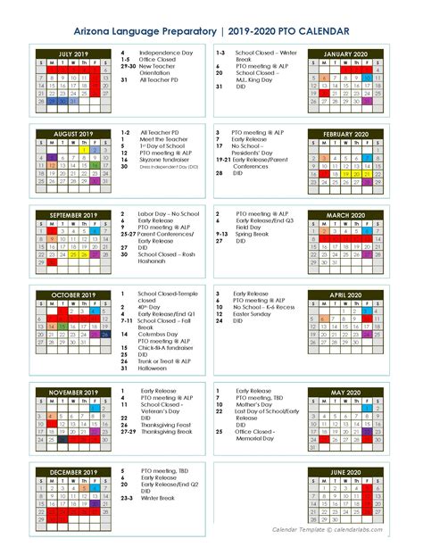 pto calendar 1