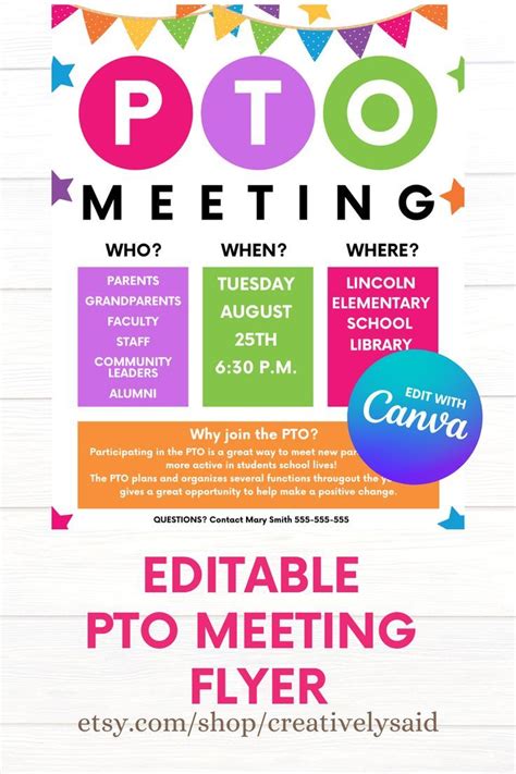 Community PTO Flyer Template