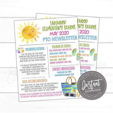 PTO Newsletter Examples