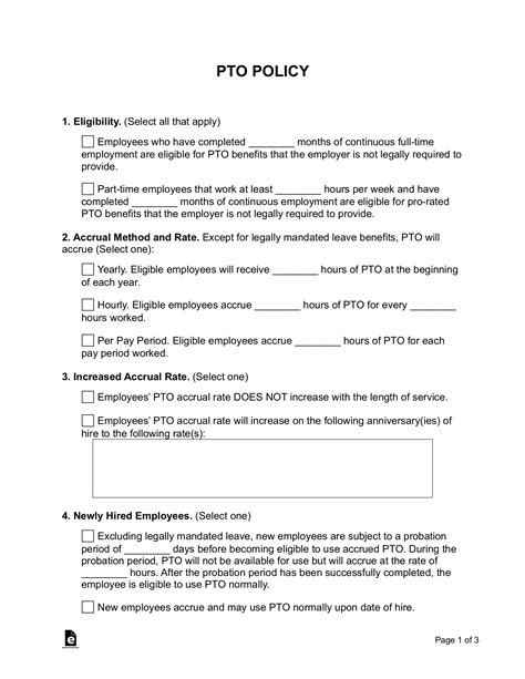 PTO Policy Template