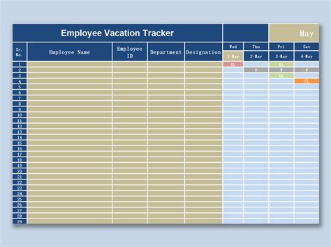 PTO Tracker Template 3