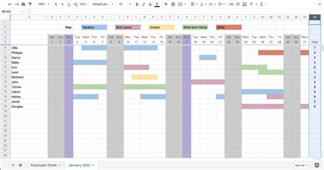 PTO Tracker Template 5