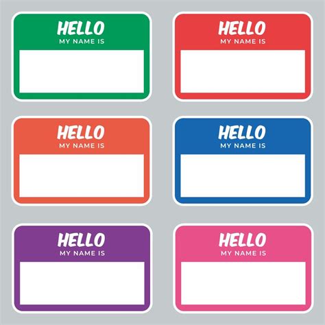 Publisher Name Tag Template 6