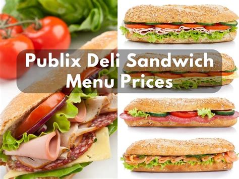 Publix Cold Sandwiches