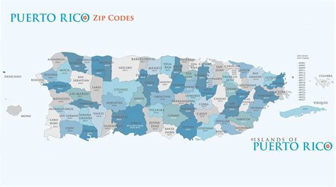 Map of Puerto Rico Zip Codes