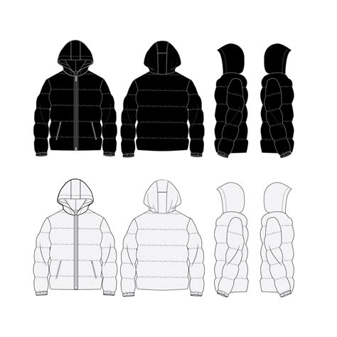 Puffer jacket template 10