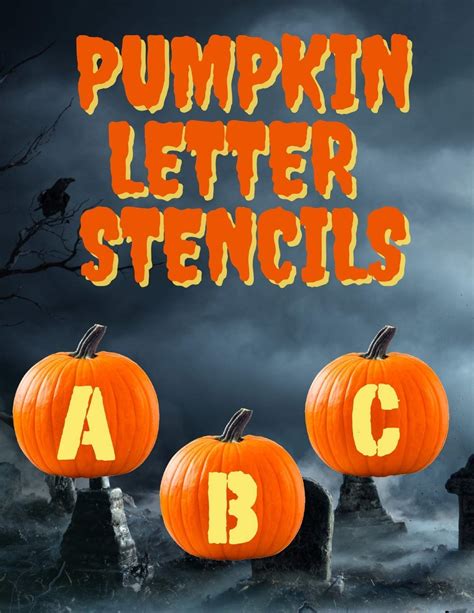 Pumpkin Carving Letter Stencil