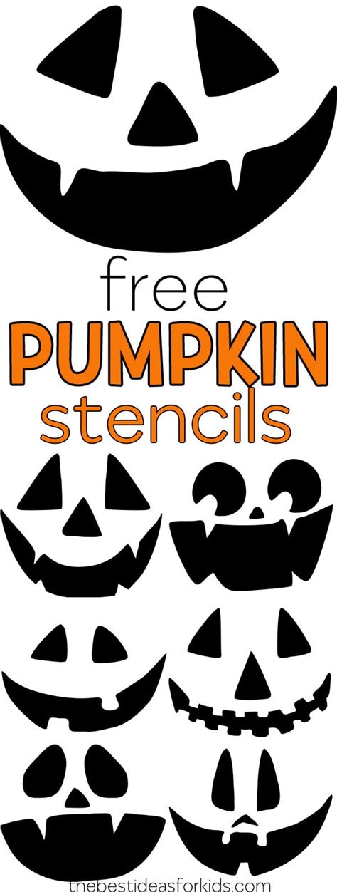 Pumpkin Carving Stencils for Kids