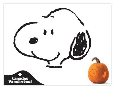 Pumpkin Carving Stencils Snoopy