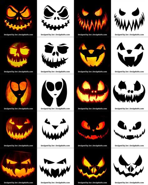 Pumpkin Carving Templates Gallery