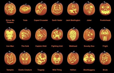 Pumpkin Carving Templates Gallery