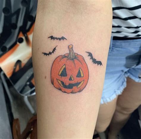 Pumpkin design temporary tattoos