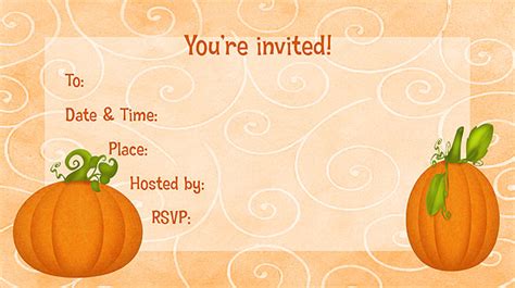 Pumpkin Festival Invitation