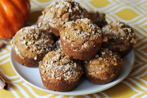 A tray of pumpkin muffins