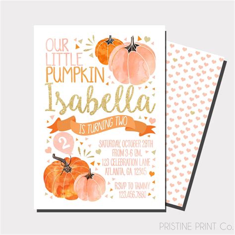 Pumpkin Party Invitation