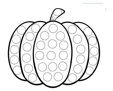 Pumpkin patch Do A Dot printable