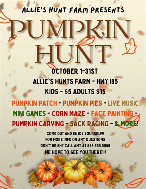 Pumpkin Patch Flyer Template