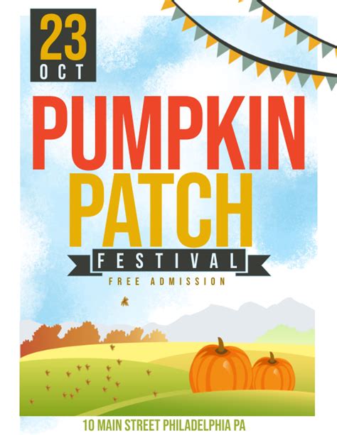 Pumpkin Patch Flyer Template