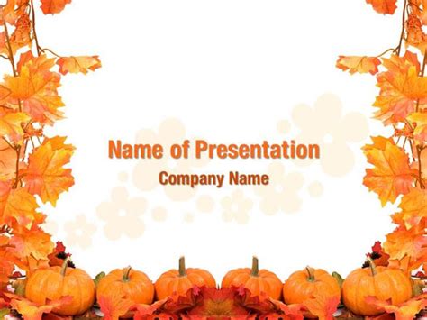 Pumpkin Patch PowerPoint Template