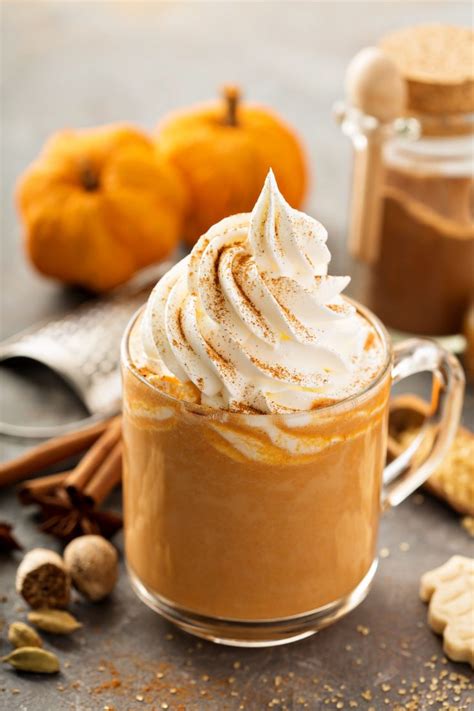 A pumpkin spice latte with whipped cream