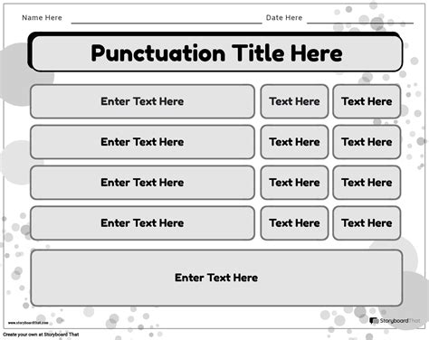 Punctuation Template