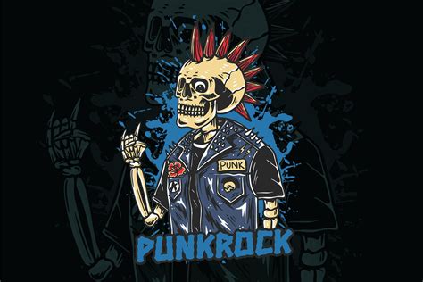 Punk Rock Shirt Template