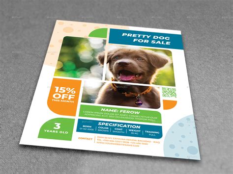 Puppies for Sale Flyer Template Gallery 1