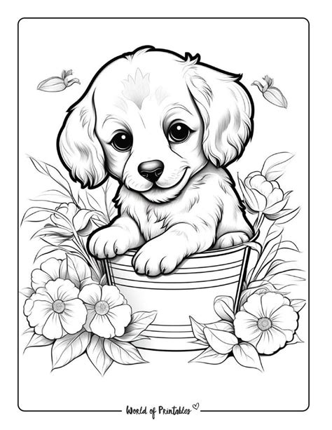 Puppy Coloring Page Ideas for Kids Inspiration