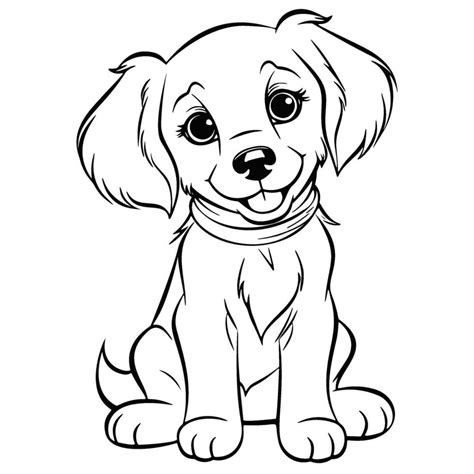 Puppy Coloring Page Templates for Kids