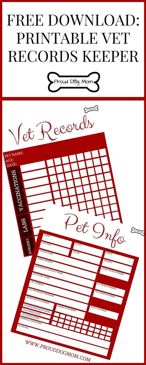 puppy records template free