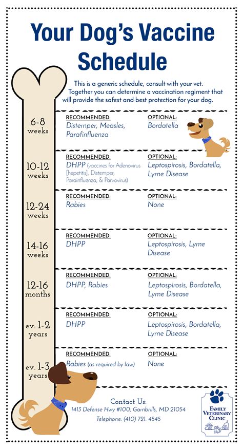 Puppy Shot Schedule Template