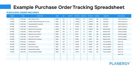 Streamline Purchase Order Tracking