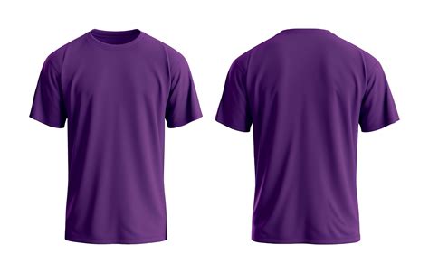 Purple T Shirt Template For Graphic Designers