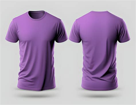 Purple T Shirt Template Design 2