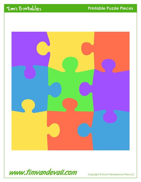 Puzzle Piece Bulletin Board Template