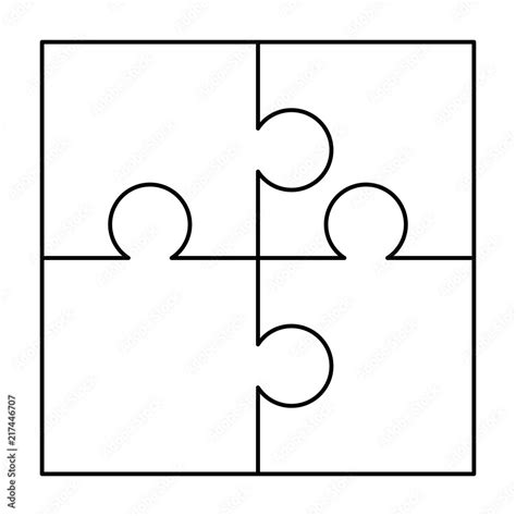 Puzzle Piece Template 4