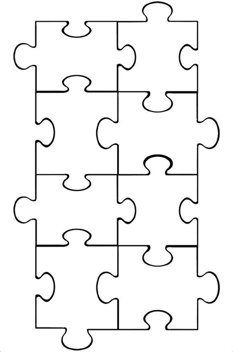 Puzzle Piece Template 8