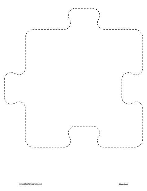 Puzzle Piece Template Activities