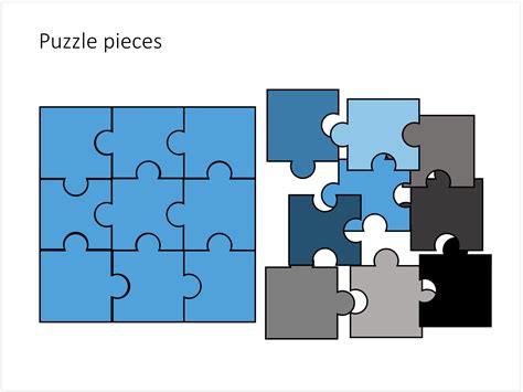 Puzzle piece template for PowerPoint