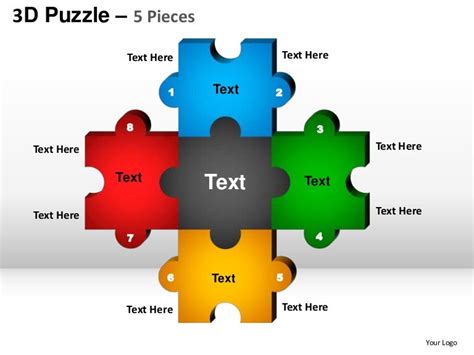 Puzzle piece templates for PowerPoint presentations