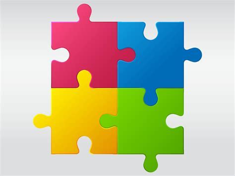 Using puzzle piece template to create a training program