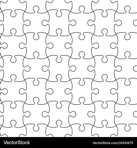 Puzzle Template with Textures