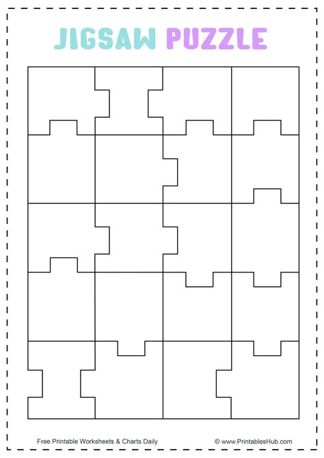 Printable Puzzle Templates for Kids