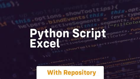 Python Scripts in Excel