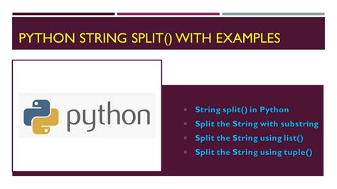 Splitting a String in Python