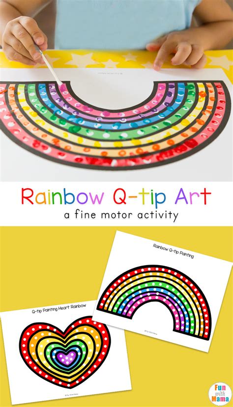 Q-tip painting ideas for preschoolers