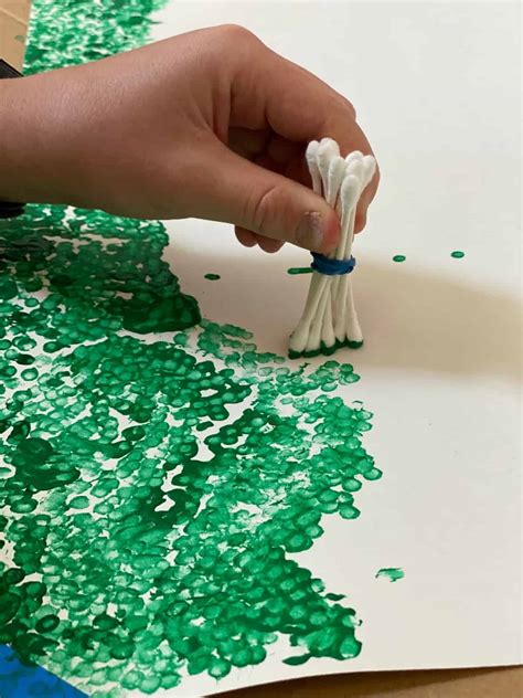 Q-tip painting ideas for toddlers