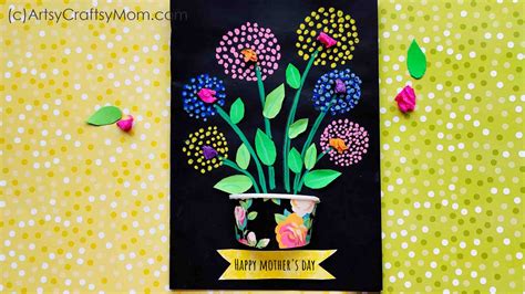 Flower Power Q-Tip Painting Template